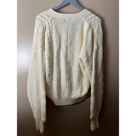 Vintage Heavy Cable Knit Cardigan - Picture 3 of 4
